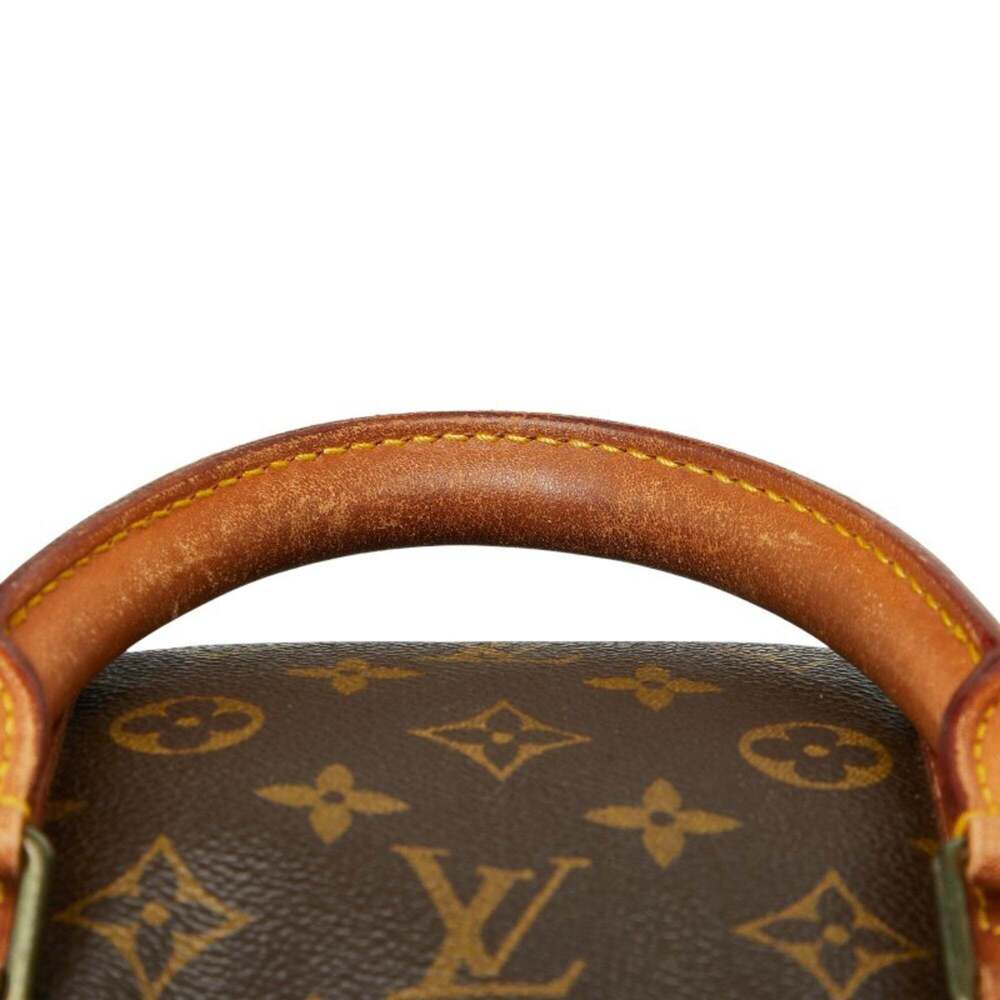 LOUIS VUITTON Authentic Brown Monogram Leather Keepall 55 Boston Bag - Picture 8 of 16